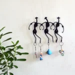 Wrought Iron Tribal Dance 6 Hook Keychain Holder